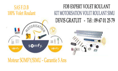 Kit motorisation volet roulant